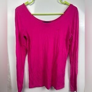 Ralph Lauren sport pink boat‎ neck shirt